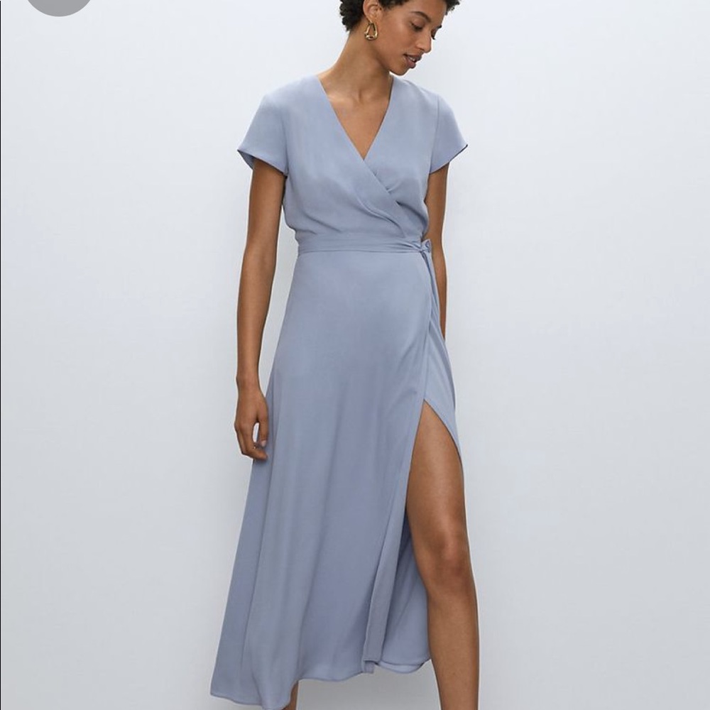 Babaton Slit Wrap Dress